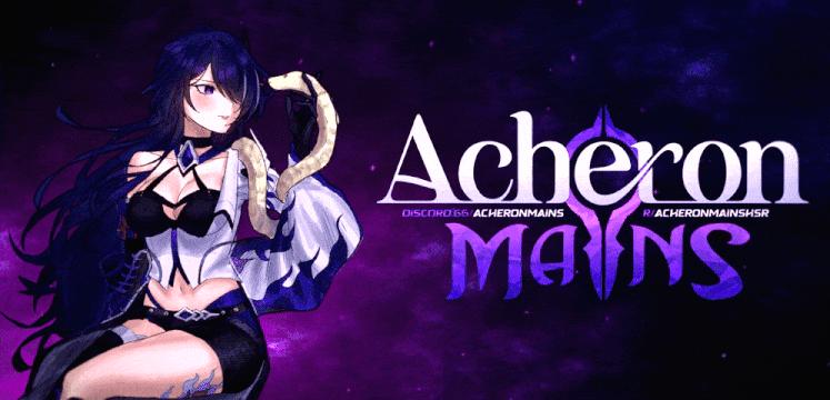 Discovery splash banner for Acheron Mains 💫 Honkai: Star Rail Discord server