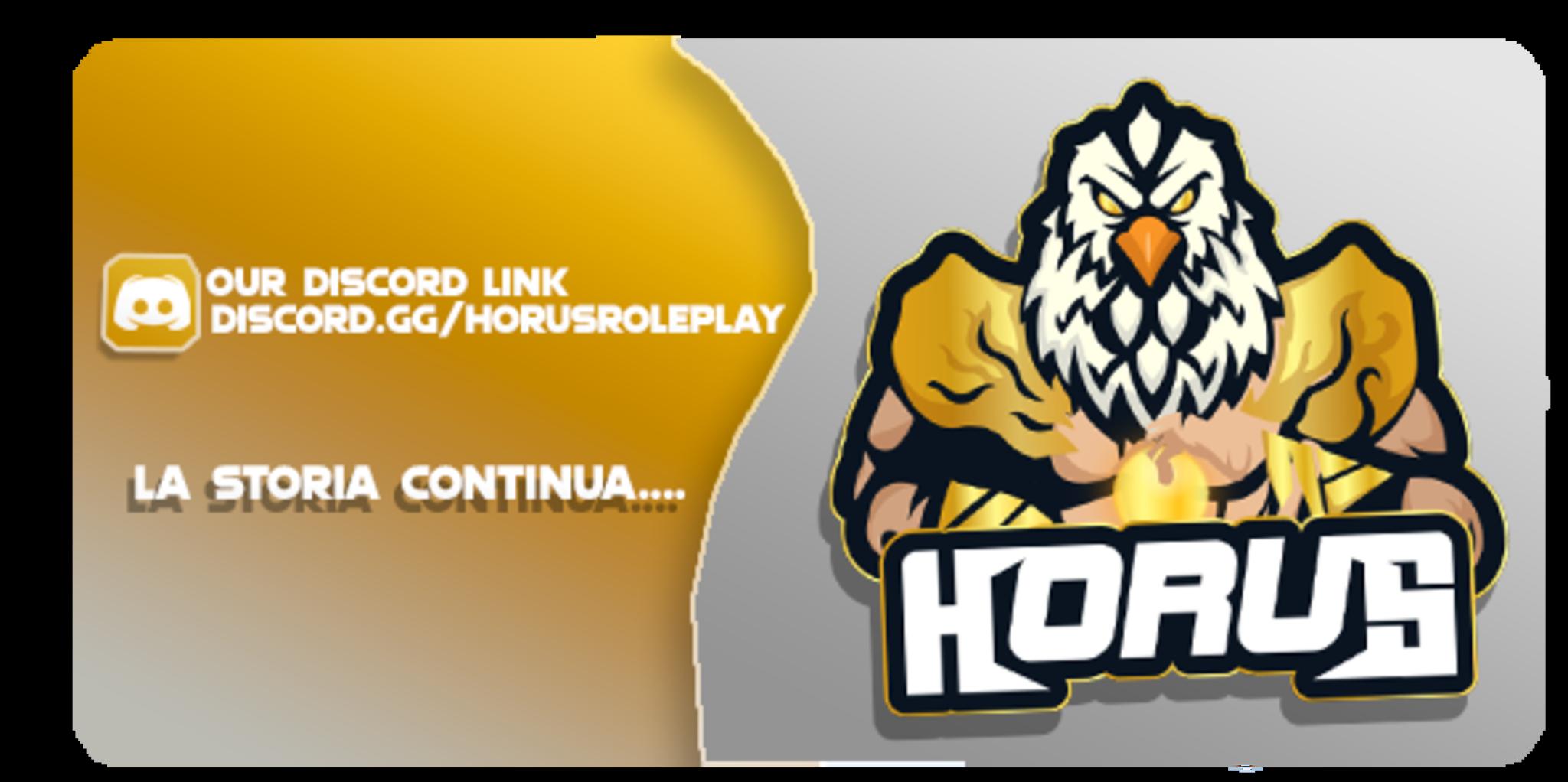 Discovery splash banner for Horus Roleplay #COMEBACK Discord server