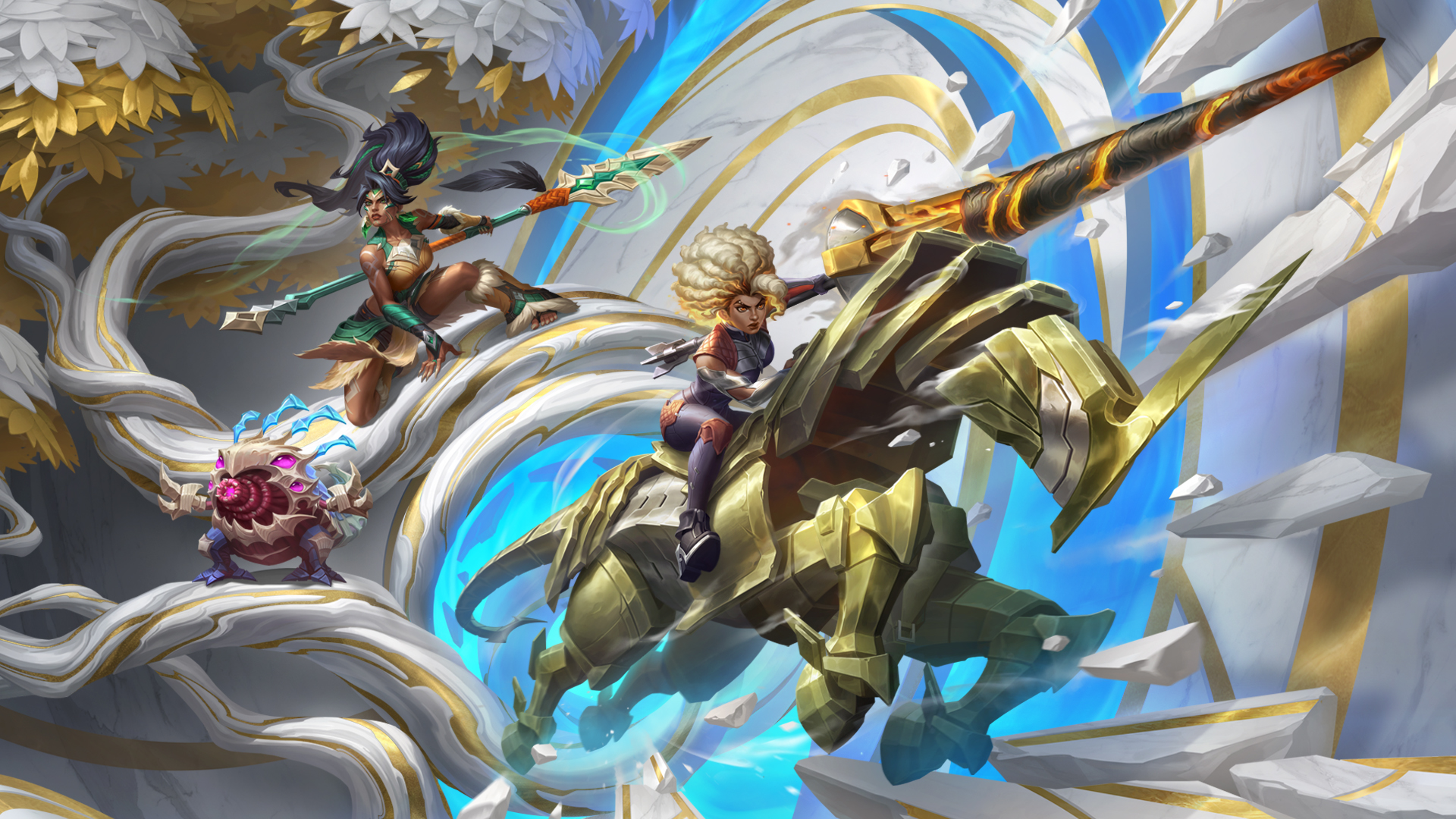 Discovery splash banner for LoL Wild Rift Español Discord server