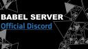 Discovery splash banner for Babel Server Discord server