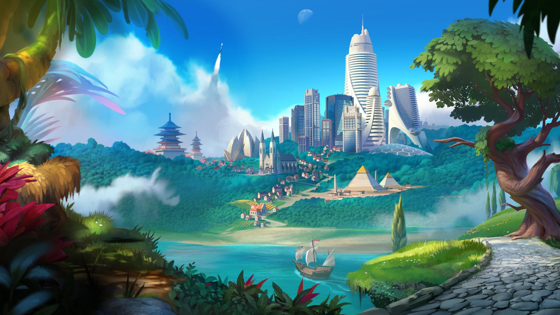 Discovery splash banner for Rise of Cultures Discord server