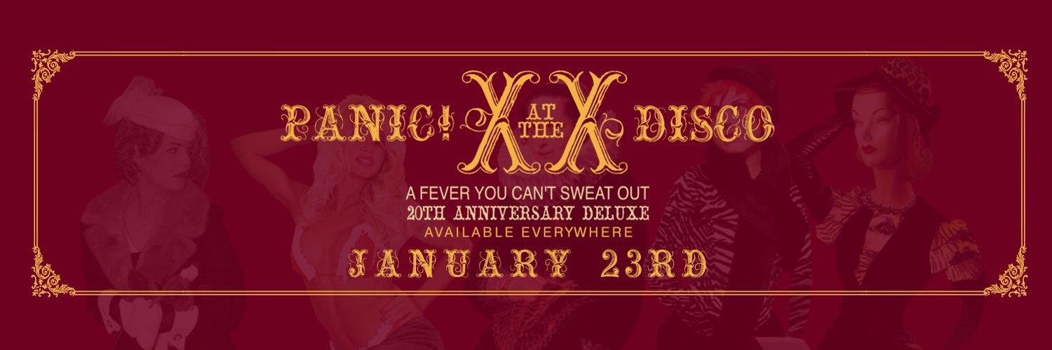 Discovery splash banner for Panic! At The Discord Discord server