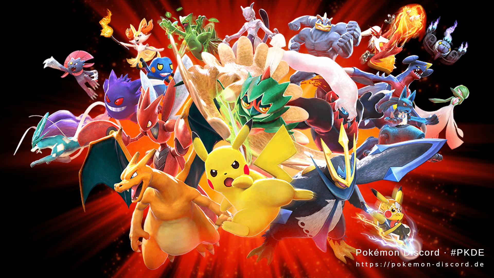 Discovery splash banner for Pokémon Discord · #PKDE | Champions, Pokopia, TCG Pocket, Legenden Z-A, Karmesin/Purpur, Go & Co. Discord server