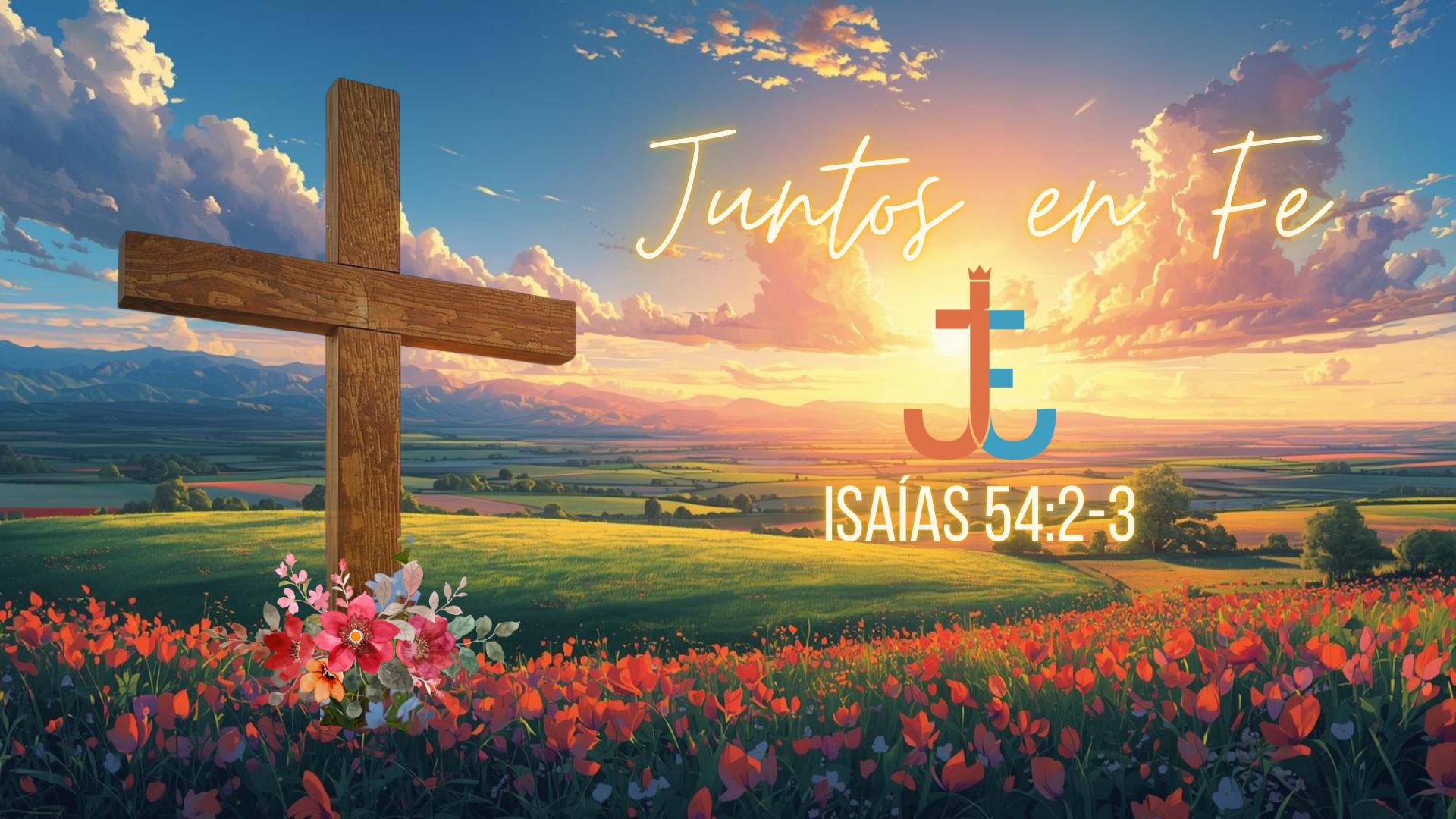 Discovery splash banner for JUNTOS EN FE Discord server