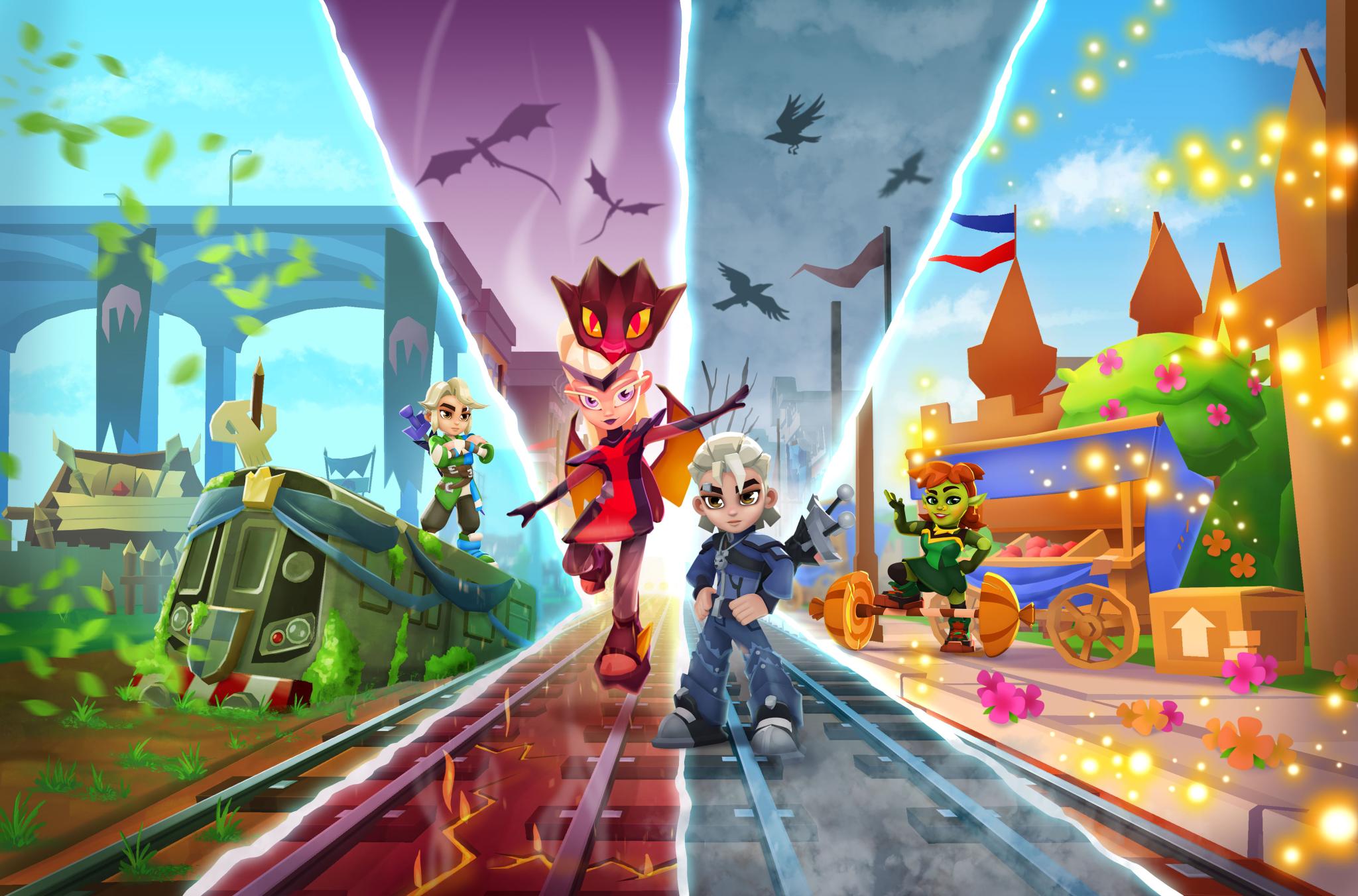 Discovery splash banner for Subway Surfers Discord server