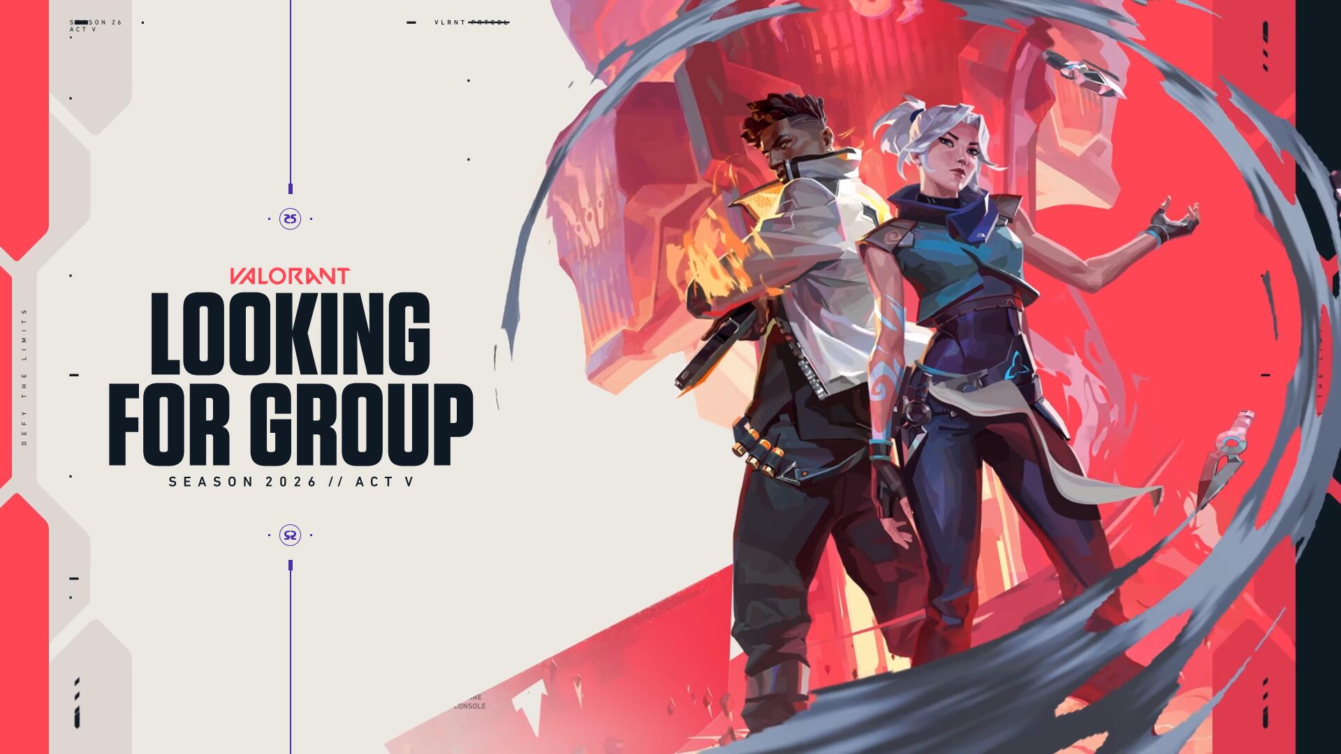 Discovery splash banner for VALORANT LFG Discord server