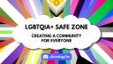 Discovery splash banner for LGBTQIA+ Safe Zone Discord server