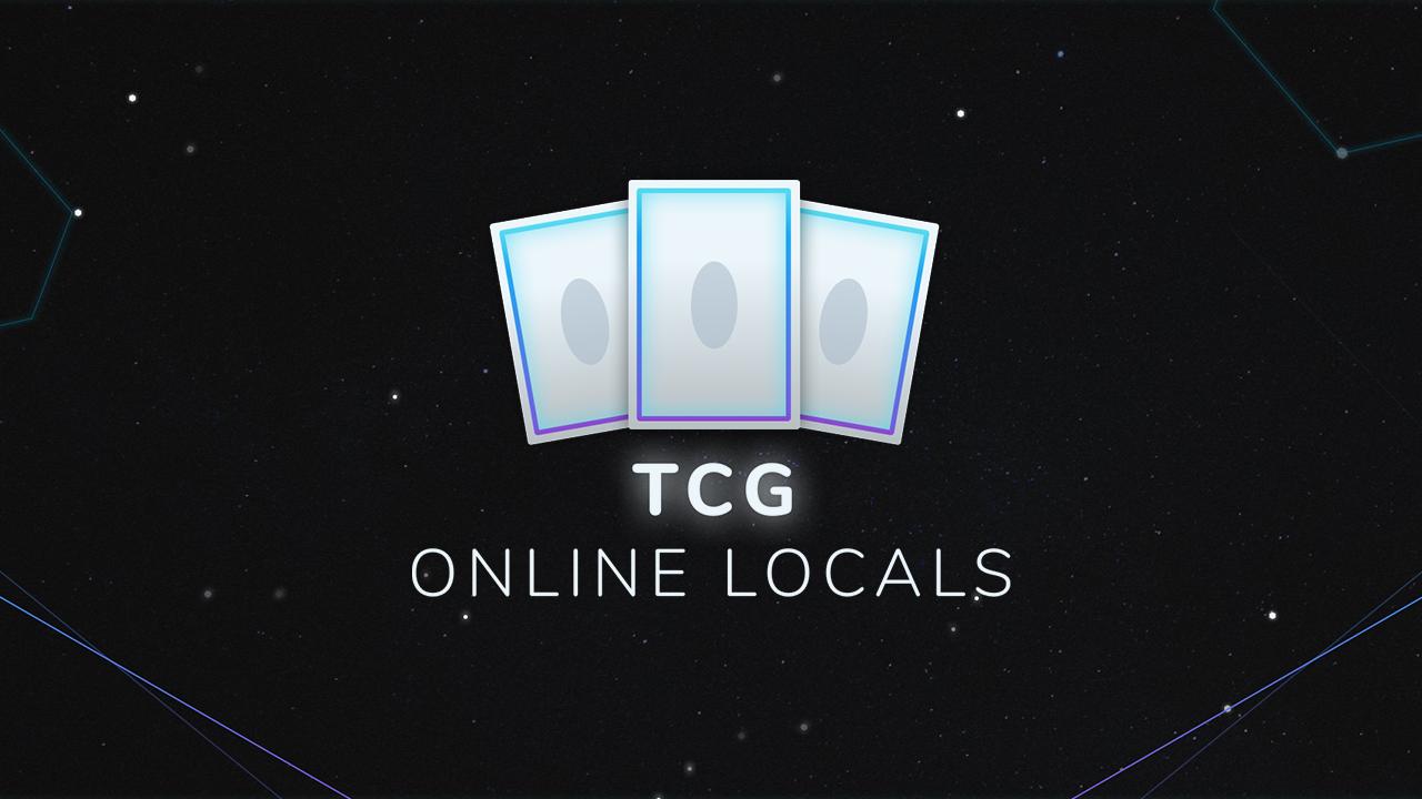 Discovery splash banner for TCG Online Locals Discord server