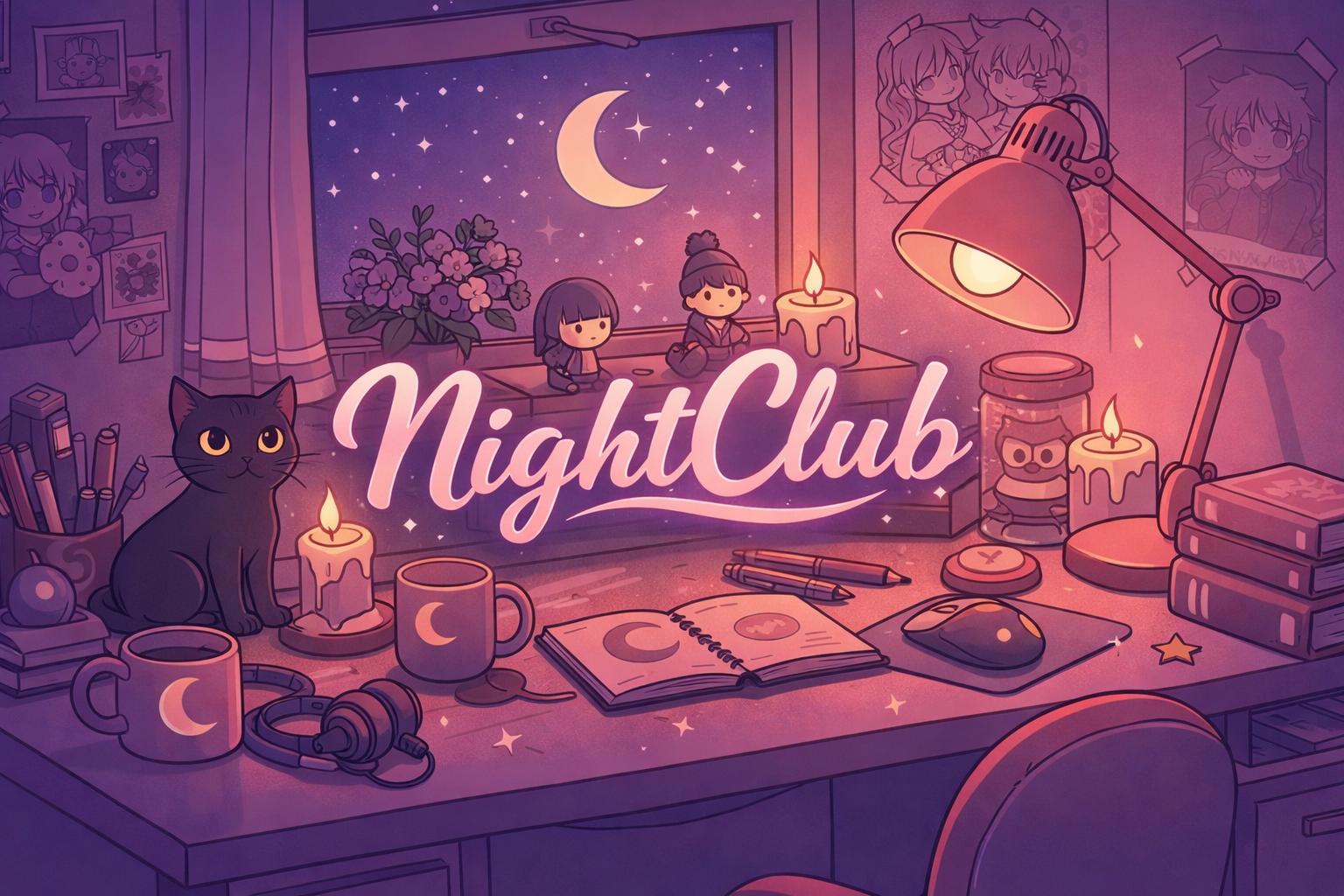 Discovery splash banner for NightClub☾ 2.0 Discord server