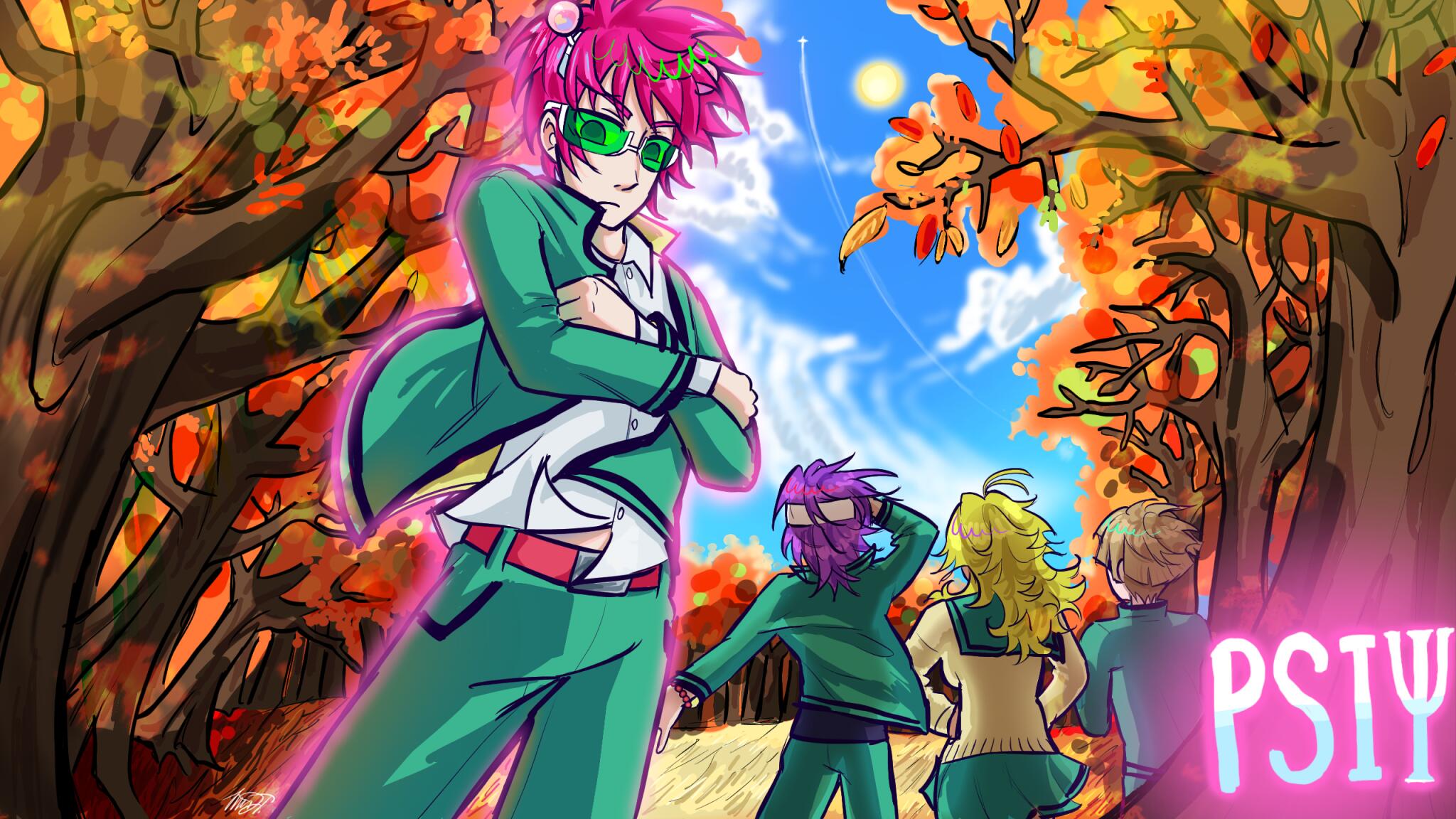 Discovery splash banner for Saiki’s Cup of Coffee Jelly !! <3 Discord server