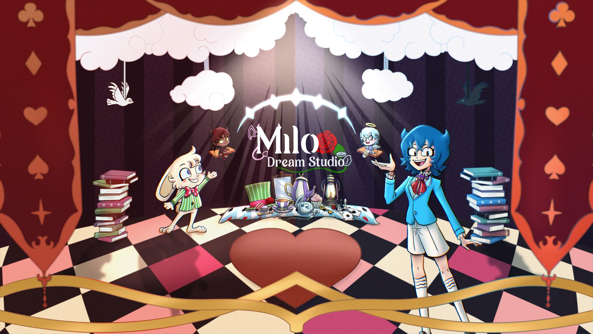 Discovery splash banner for Milo Dream Studio Discord server