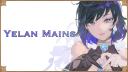 Discovery splash banner for Yelan Mains | Genshin Impact Discord server