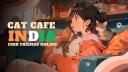 Discovery splash banner for Cat Cafe India😸♡ Indian Discord Server ☆ Gaming ♪ Events ♡ Debates ♪ VC Hangouts Discord server