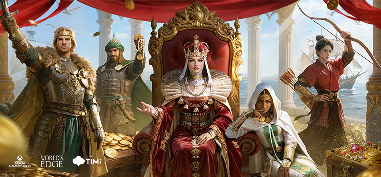 Discovery splash banner for Age of Empires Mobile Discord server