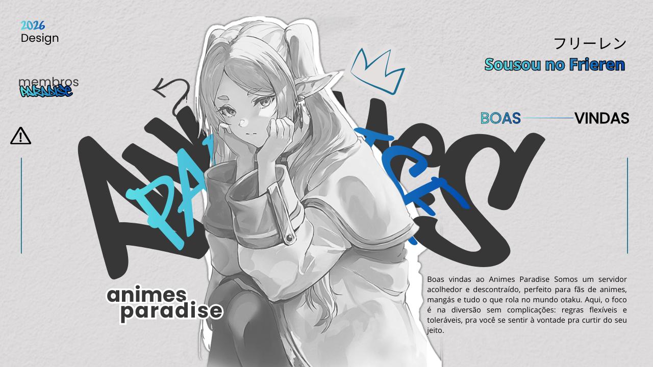 Discovery splash banner for Animes Paradise Discord server