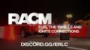 Discovery splash banner for ER:LC | Races & Car Meets Discord server