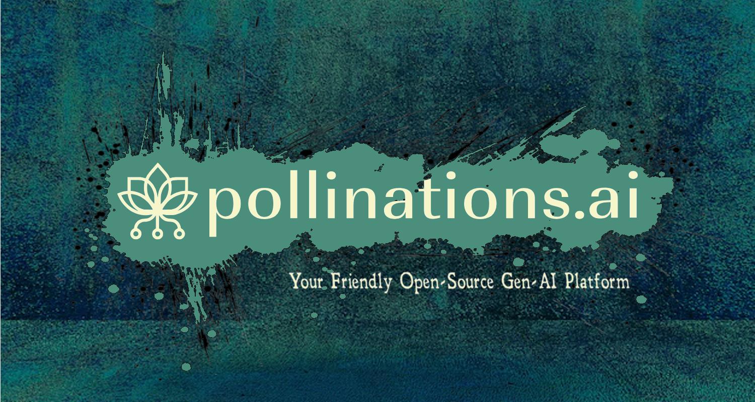 Discovery splash banner for pollinations.ai Discord server