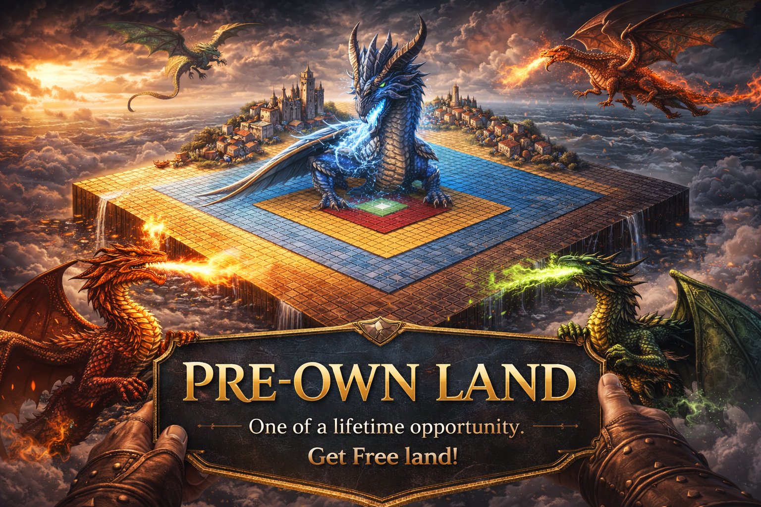 Discovery splash banner for TokenLordsRPG - Play and Earn Discord server