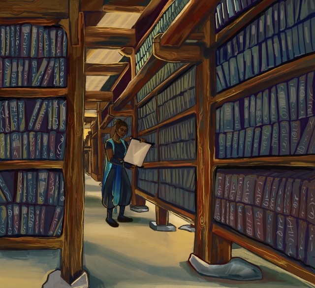 Discovery splash banner for The Wandering Library Discord server