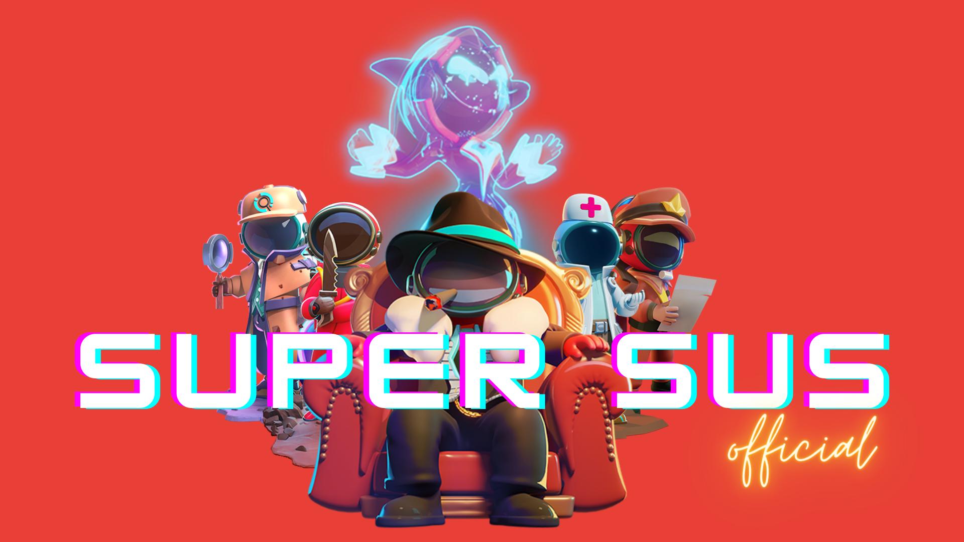 Discovery splash banner for Super Sus Official Game Discord server