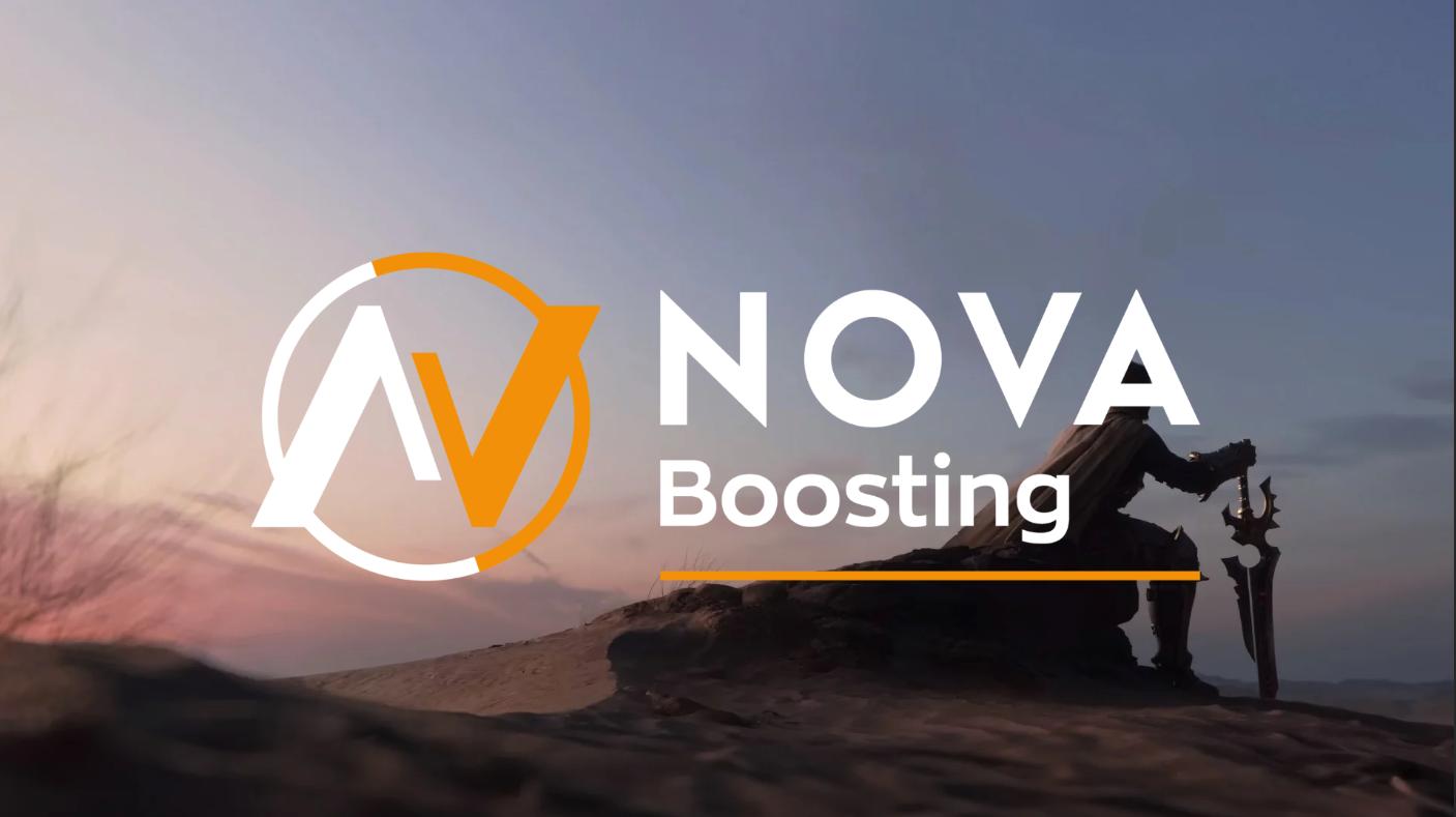 Discovery splash banner for Nova Boosting Community Discord server