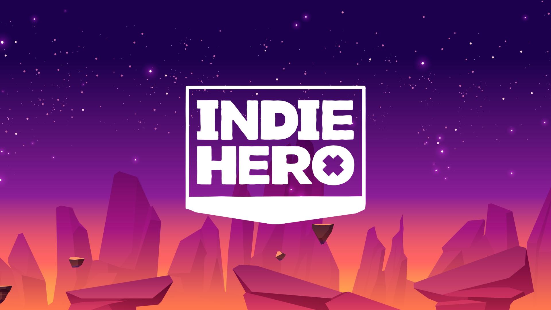 Discovery splash banner for Indie Hero 🎮👾 Discord server