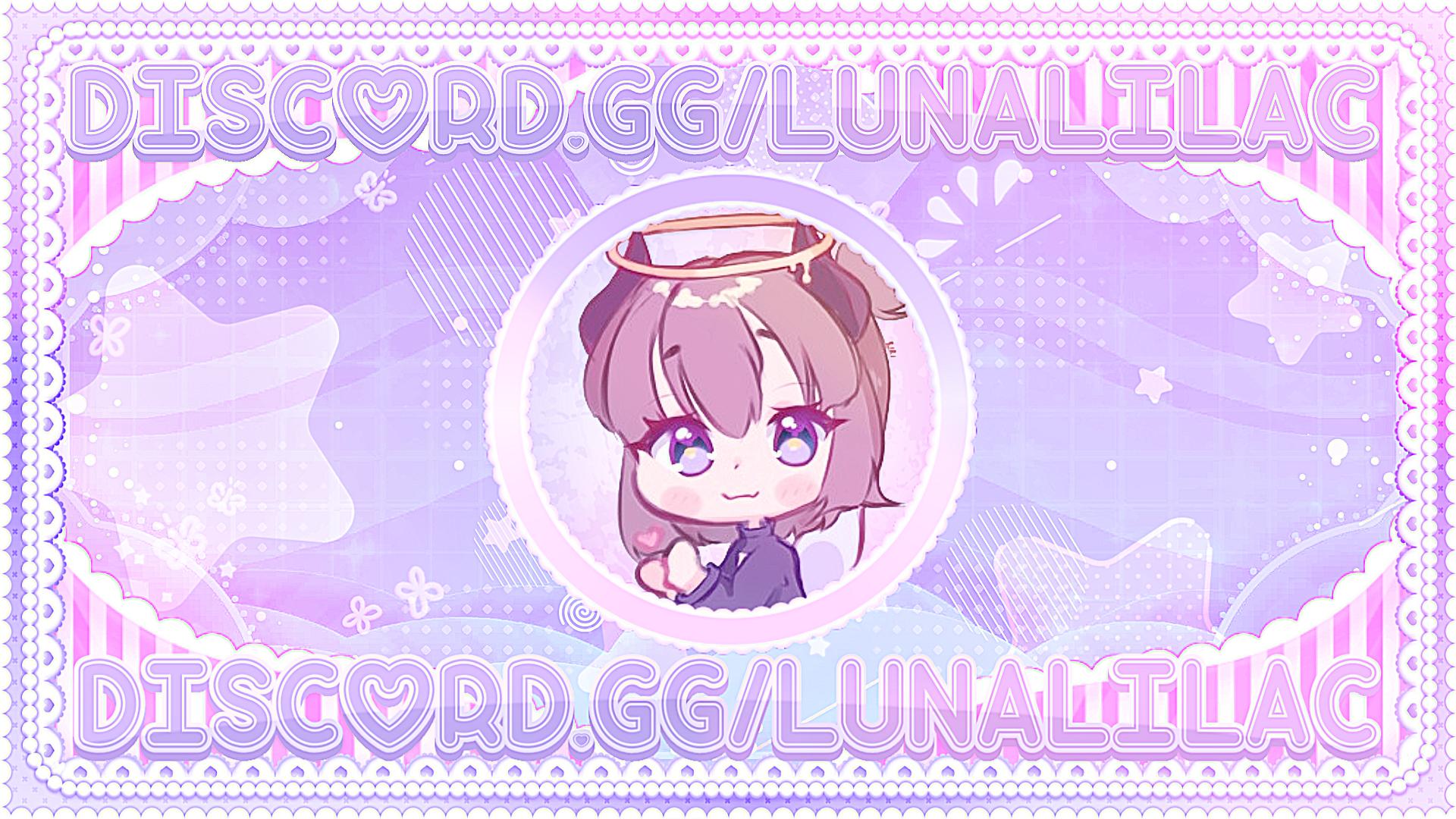 Discovery splash banner for ⋆ 🌙 ゚. Moonlit Lilacs ៸៸ ArtㆍGFXㆍAestheticㆍCuteㆍEmotesㆍKawaiiㆍActiveㆍDecorㆍGuild Tag﹗𖹭﹒⁺ Discord server