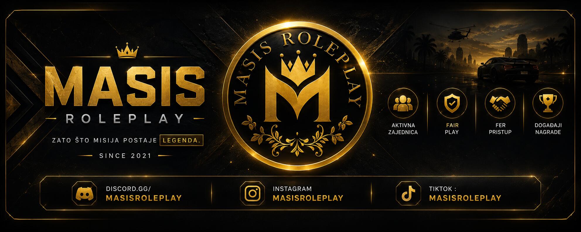 Discovery splash banner for MaSiS Roleplay Discord server