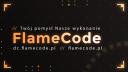 Discovery splash banner for FlameCode.pl - Twój pomysł Nasze wykonanie Discord server