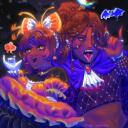 Discovery splash banner for 🎃  lullaby ！Art ✦ Emotes ✦ Giveaways ✦ ROBLOX ✦ Social ✦ Diaries ✦ Royale High Discord server