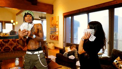 Discovery splash banner for Never Broke Again (NBA) Discord server