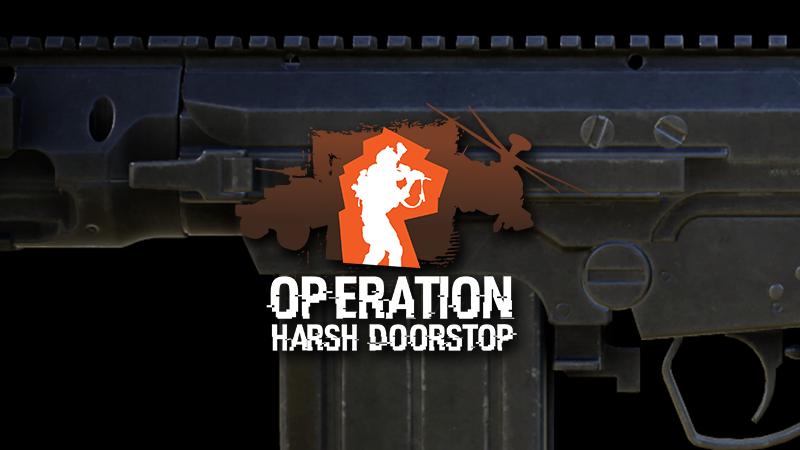 Discovery splash banner for Operation: Harsh Doorstop Discord server
