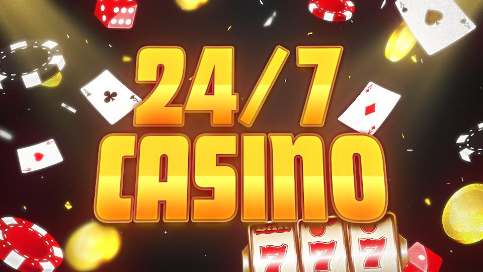 Discovery splash banner for 24/7 Casino Discord server