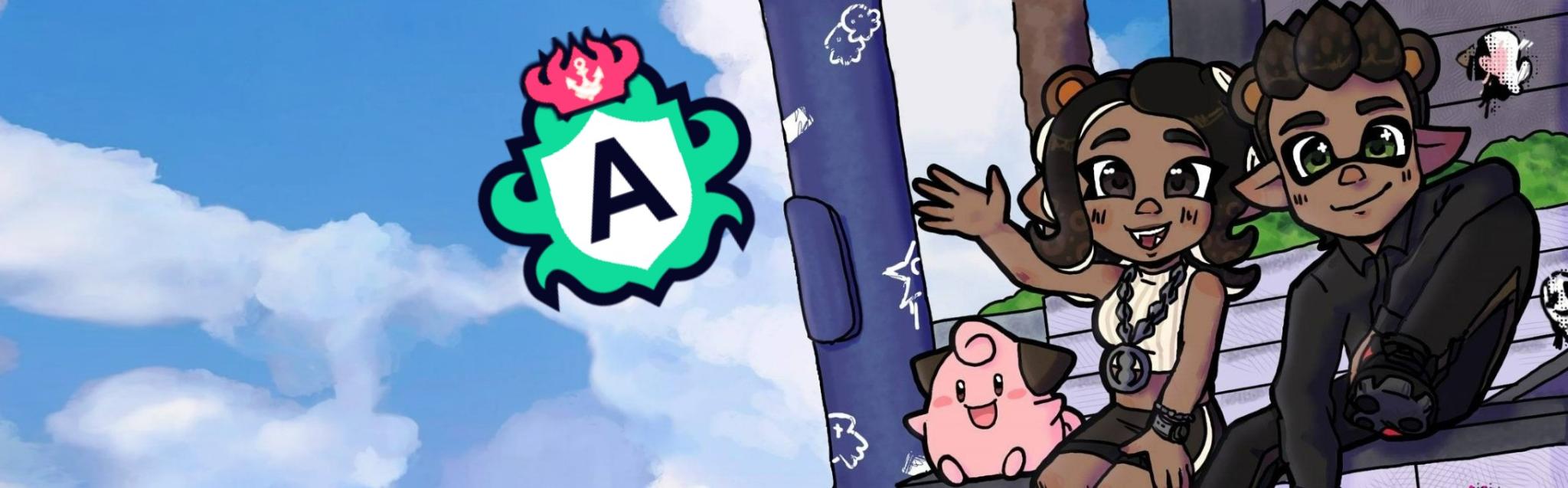 Discovery splash banner for Gaster Splatters ☆ The Amyverse Discord server