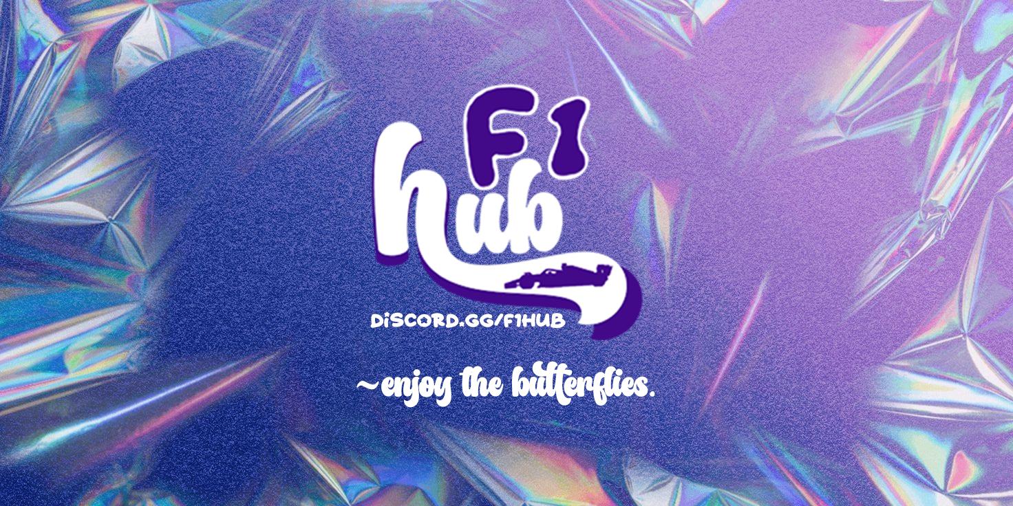 Discovery splash banner for F1 HUB Discord server