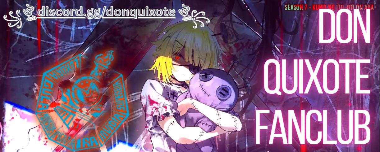 Discovery splash banner for Don Quixote Fanclub《#𝟭》| Goal: 5000 Discord server