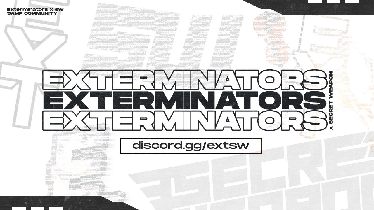 Discovery splash banner for Exterminators SA:MP Community Discord server