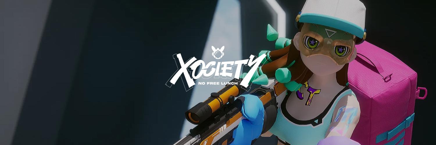 Discovery splash banner for XOCIETY Official Discord server