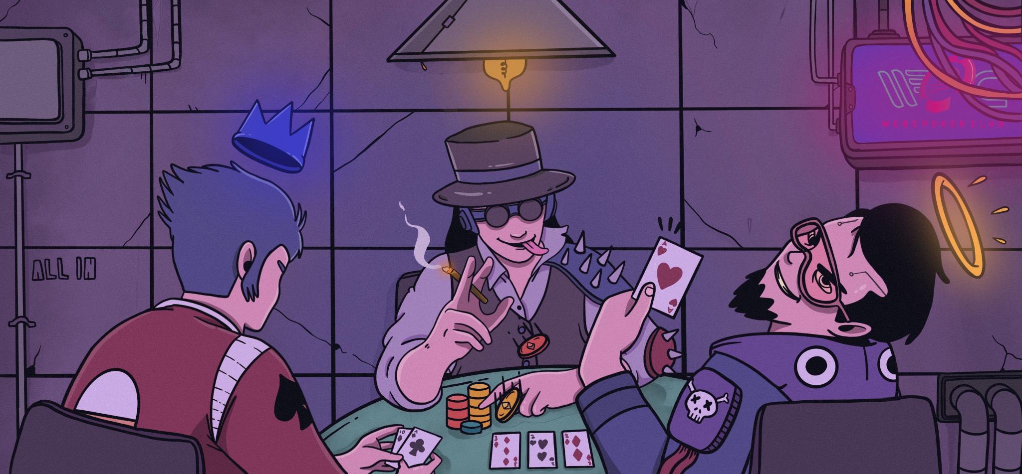 Discovery splash banner for Web3 Poker Club Discord server