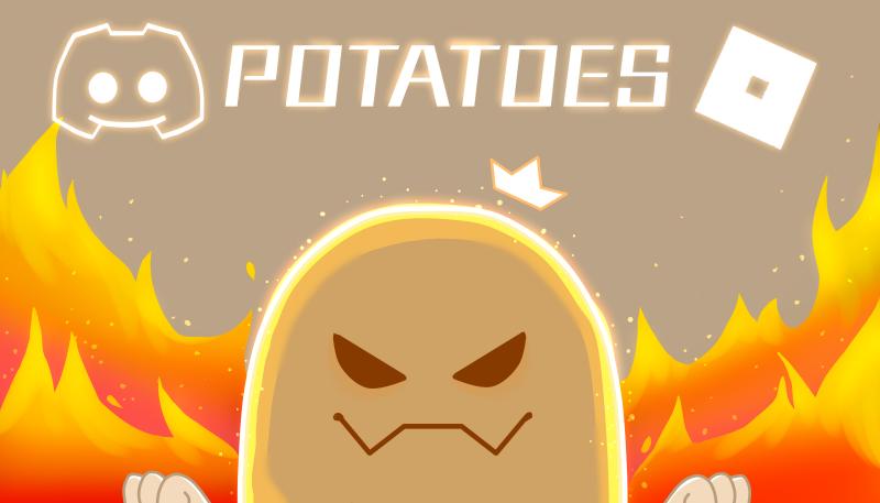 Discovery splash banner for POTATOES Discord server