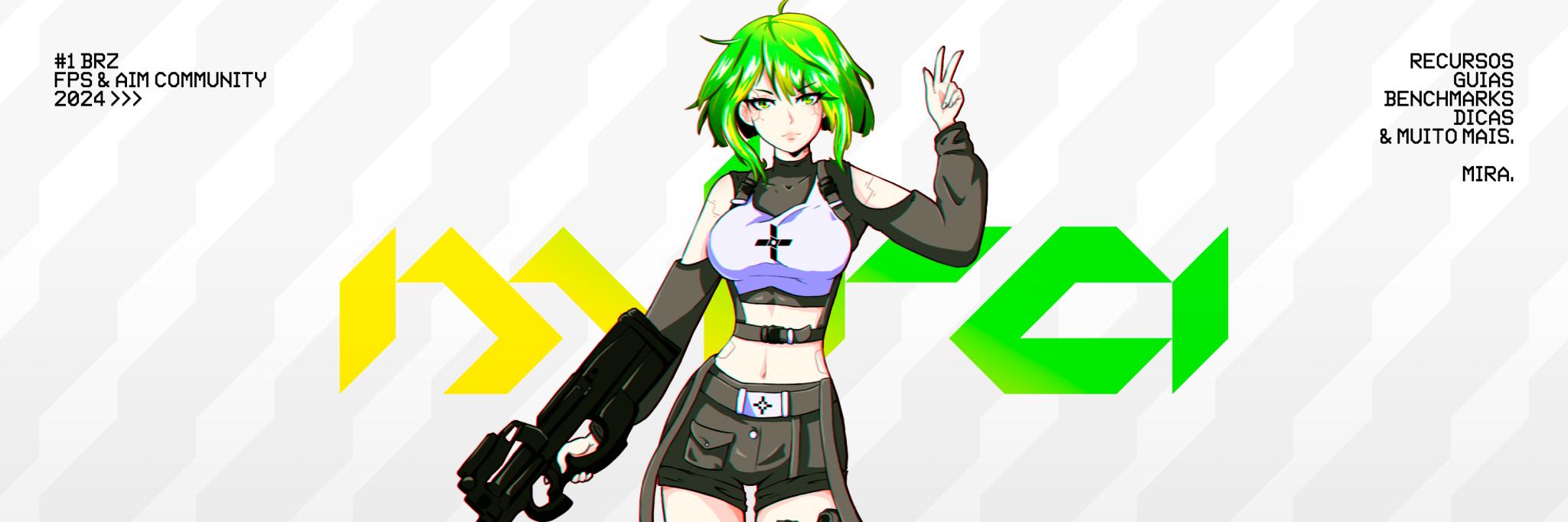 Discovery splash banner for MIRA. Discord server