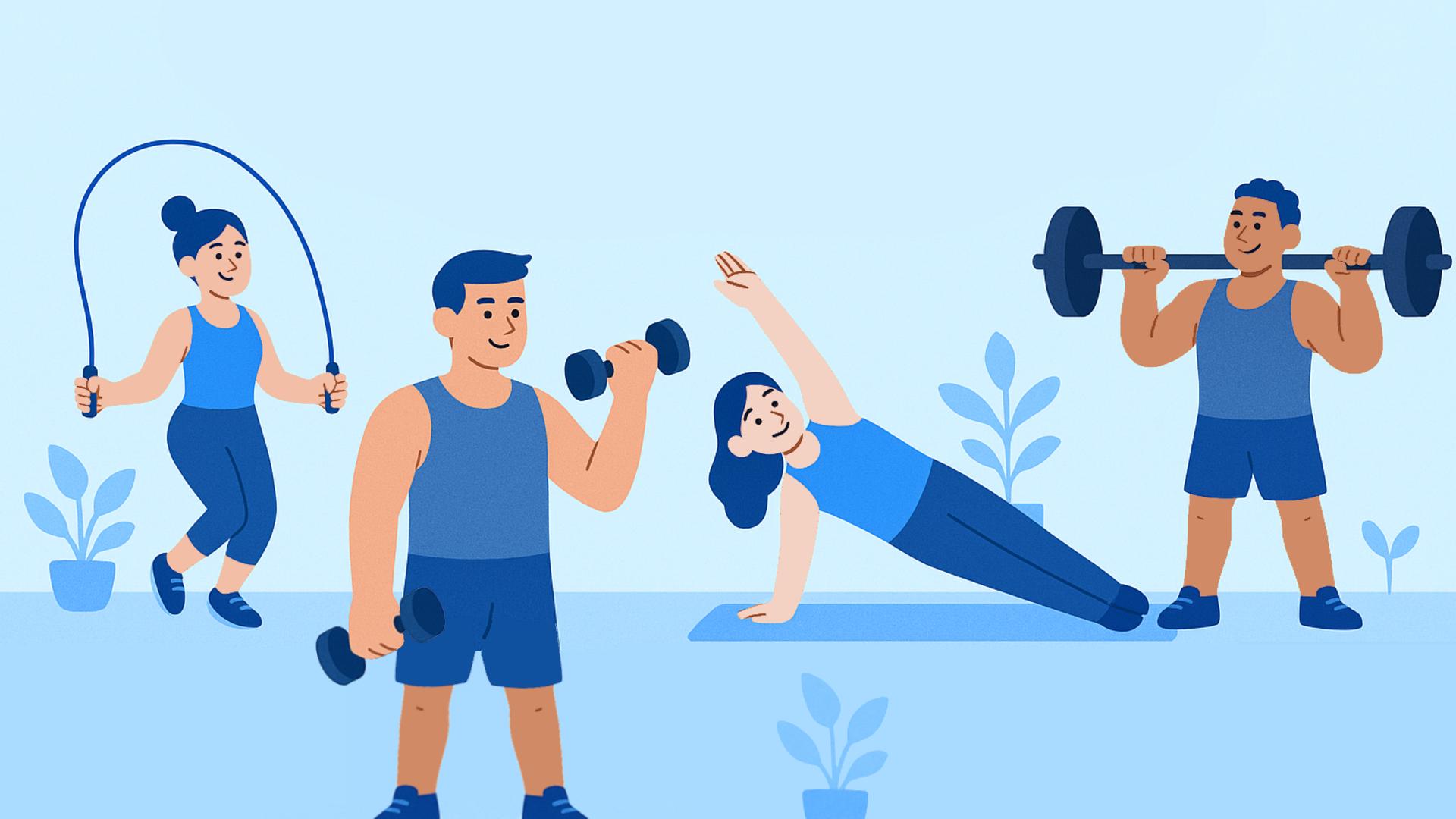 Discovery splash banner for Fitness Friends Discord server