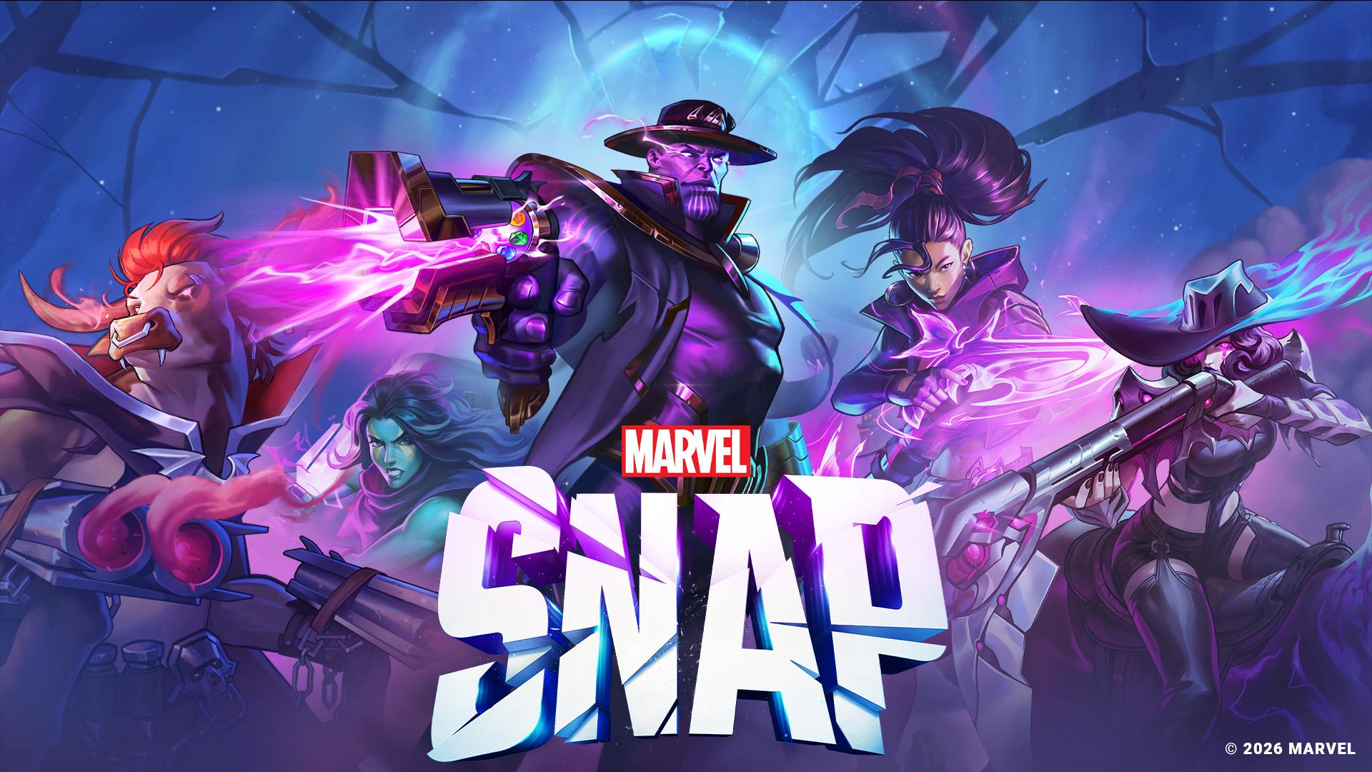 Discovery splash banner for MARVEL SNAP Discord server