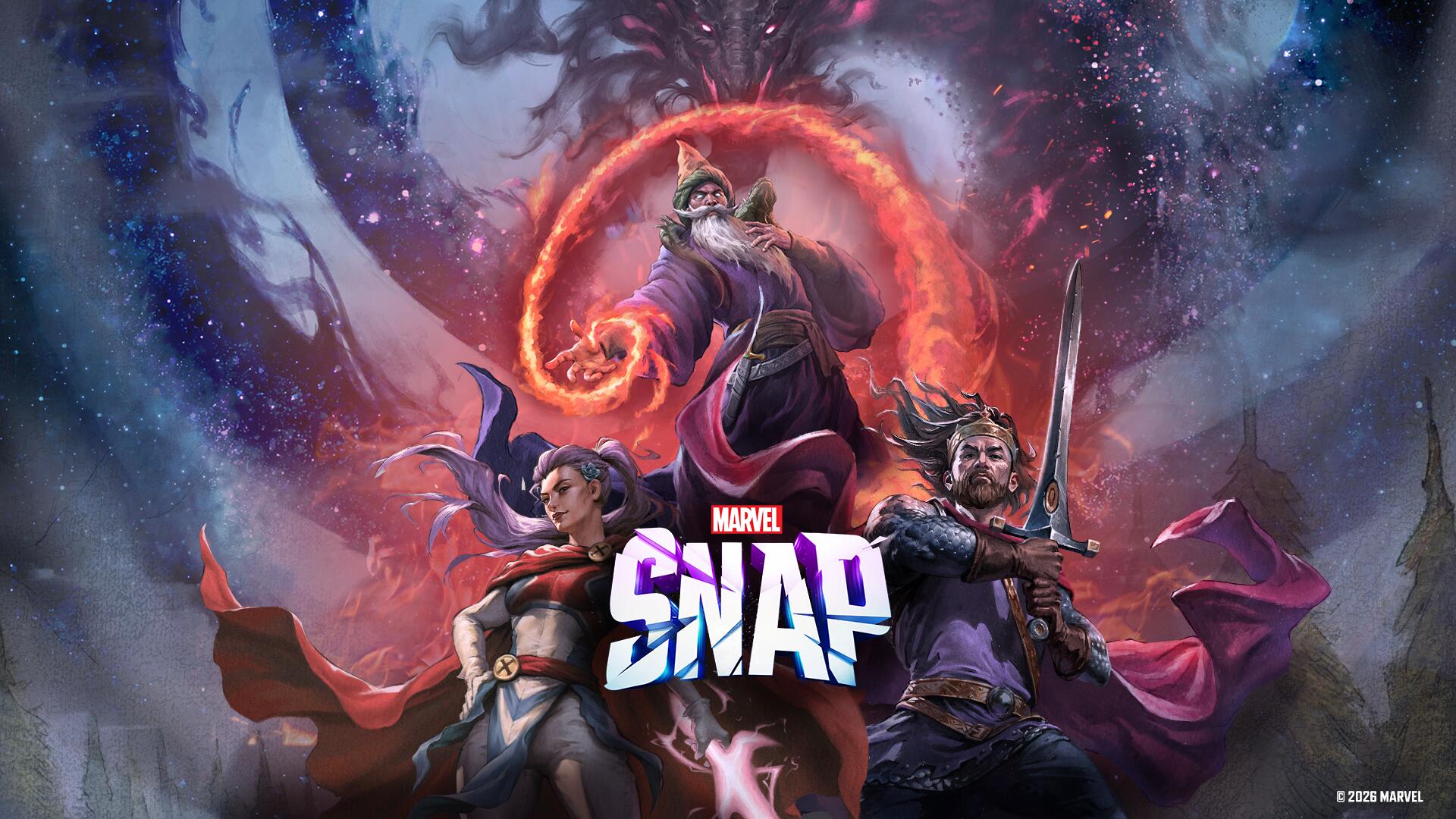Discovery splash banner for MARVEL SNAP Discord server