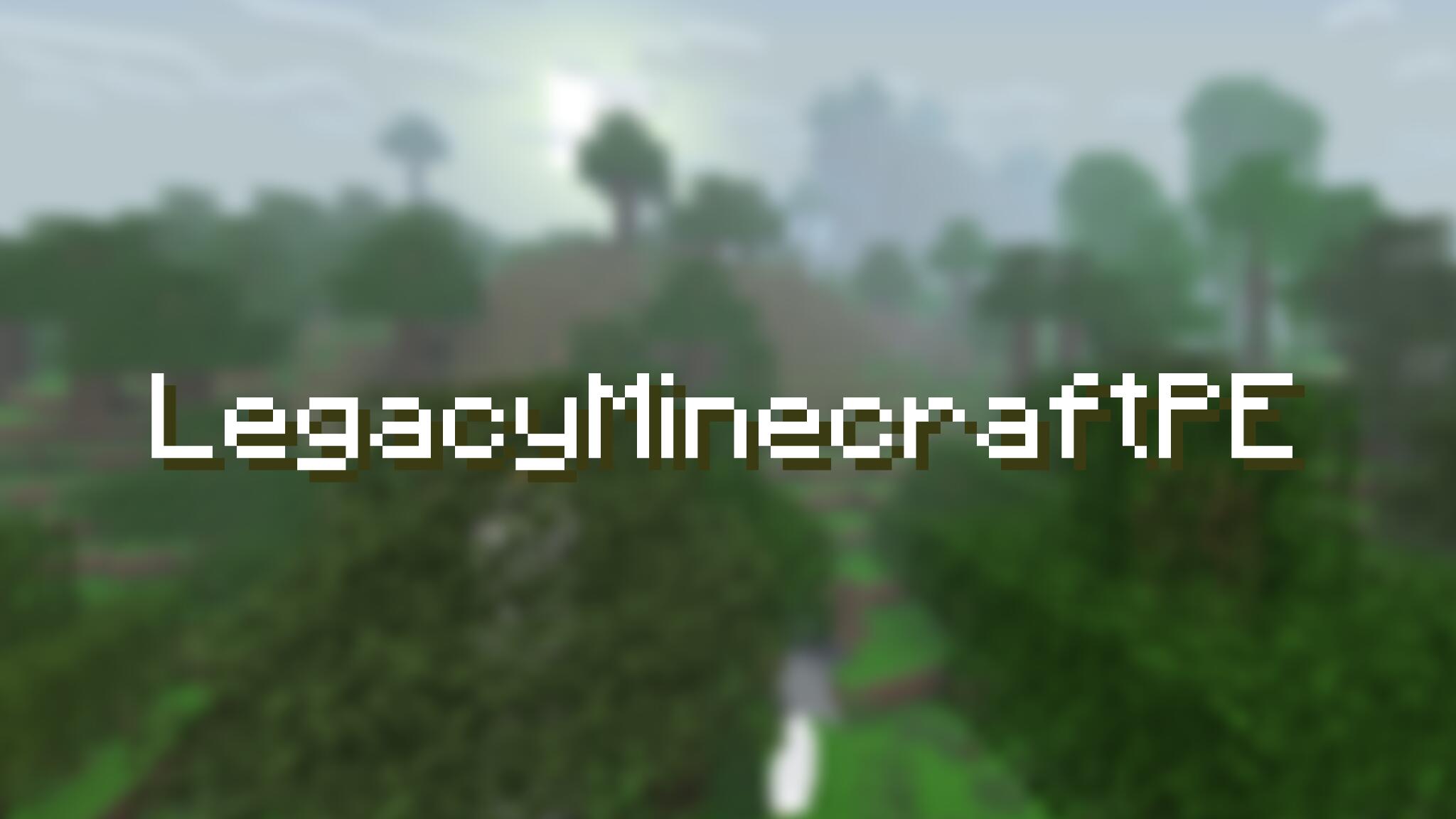 Discovery splash banner for Legacy Minecraft PE Discord server