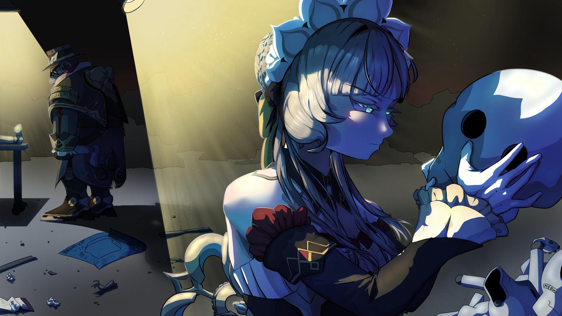 Discovery splash banner for Sandrone Mains | The Marionette Discord server