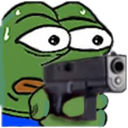 PeepoGun Discord sticker - Phasmophobia Germany