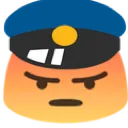 Angry Police Blob Discord Emoji