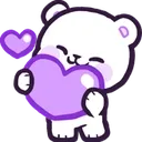 bearpurpleheart Discord Emoji