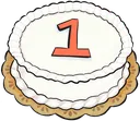 1stAnniversaryCelebratoryCake